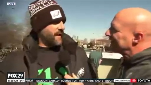 Nick Sirianni spotted at Eagles Super Bowl Parade | Live on FOX 29 Philadelphia
