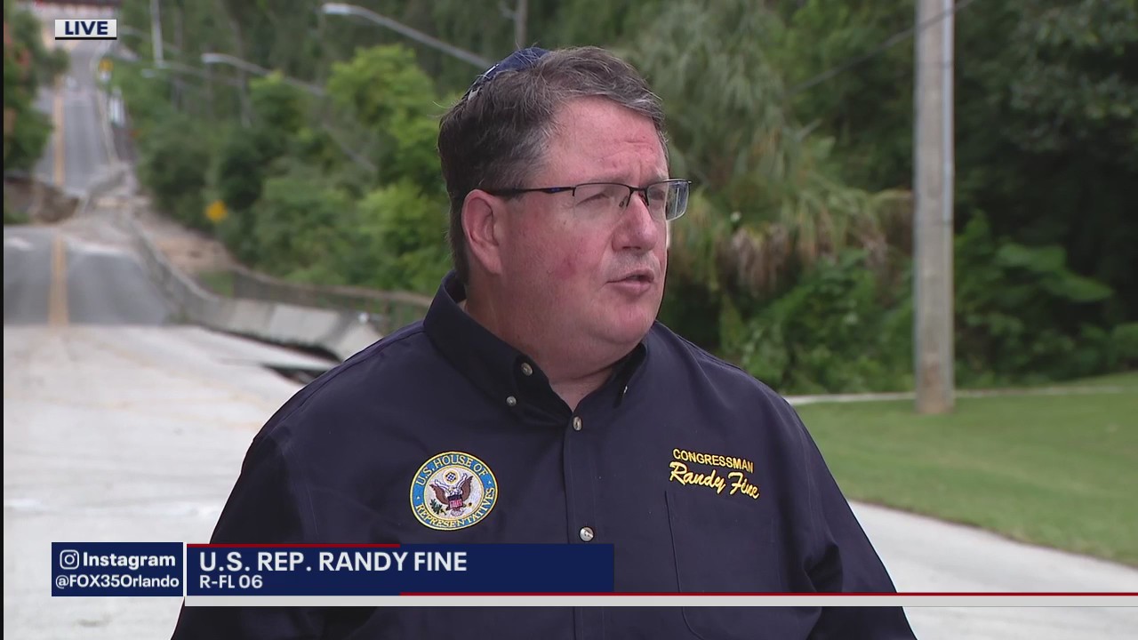 Rep. Randy Fine slams Democrats while talking Florida flooding