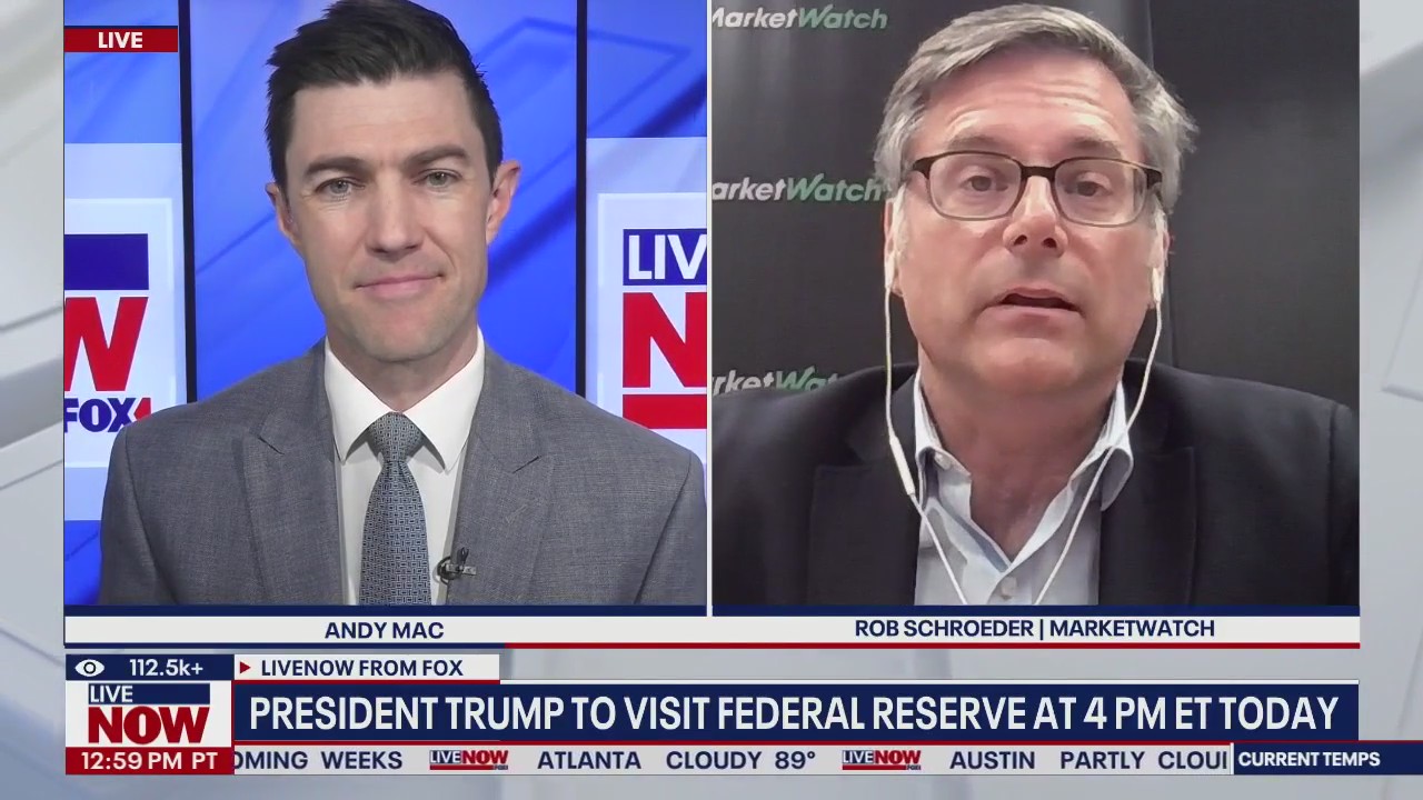 Pres. Trump to visit federal reserve at 4 PM ET today