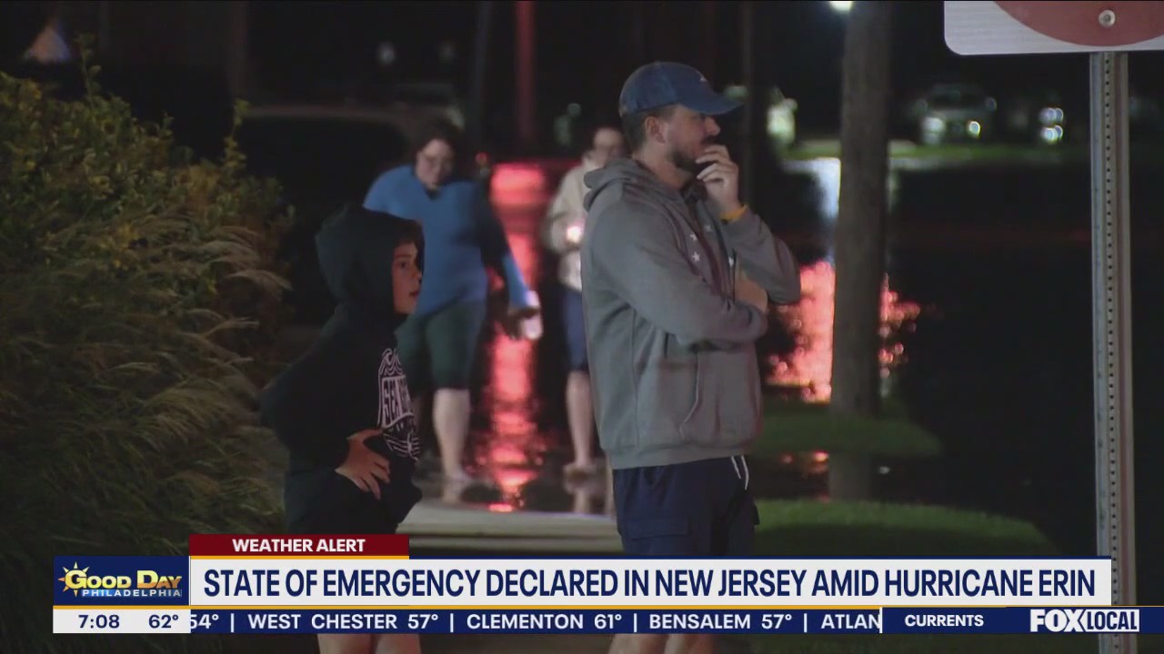 Huracán Erin: Estado de emergencia declarado en Nueva Jersey, el último
