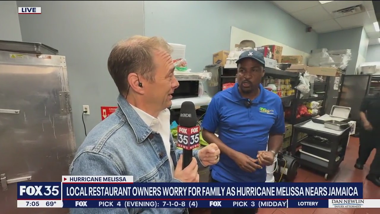 Jamaican restaurant owner worries about Hurricane Melissa