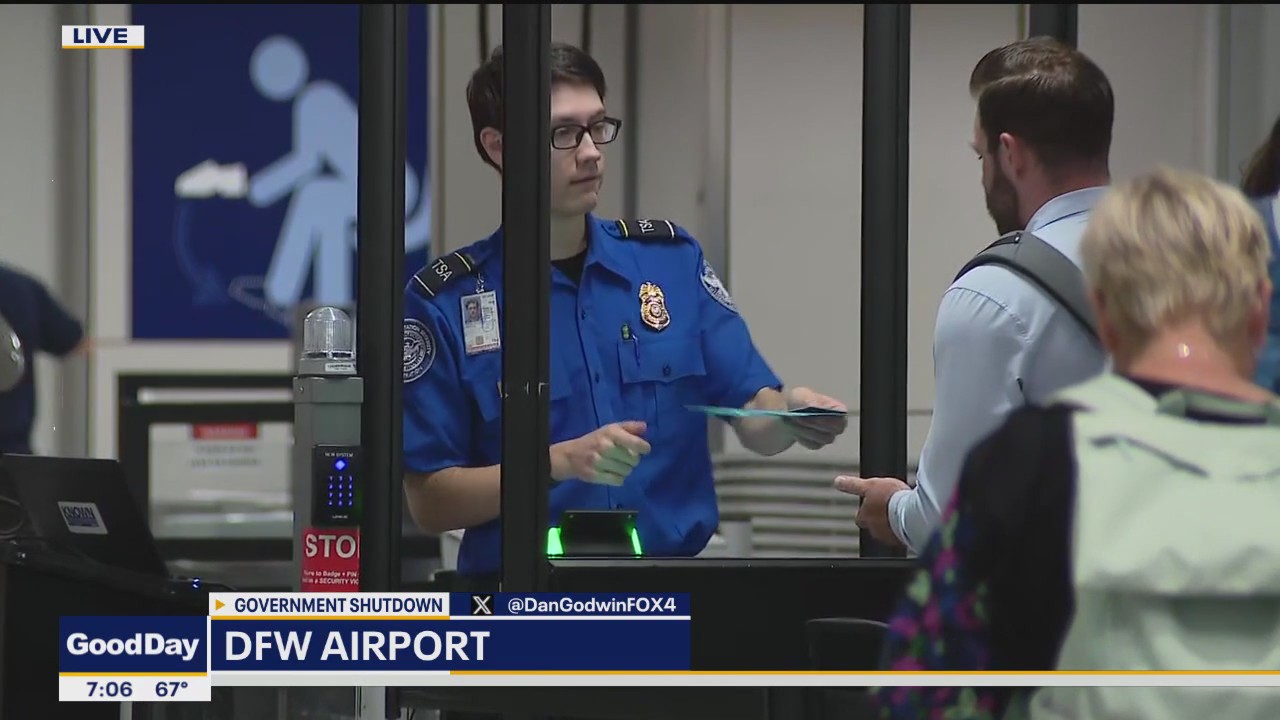 PREVIOUS COVERAGE: Government shutdown slows airports in DFW