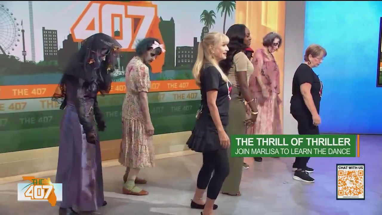Dancers from The Villages teach Thriller dance to The 407