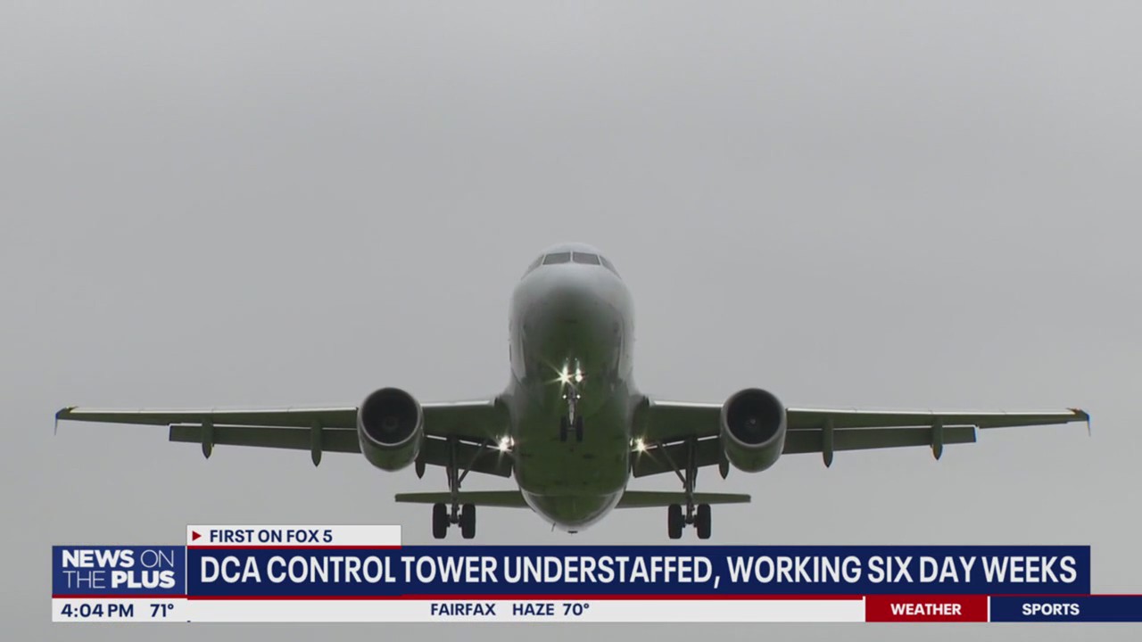 DCA Control Tower understaffed, working six day weeks