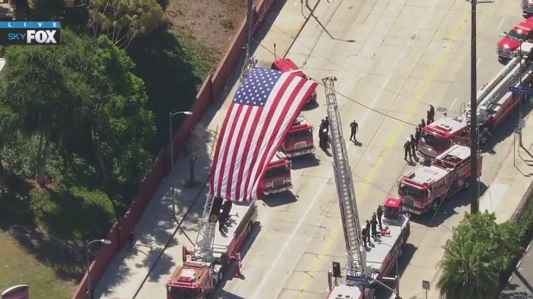 Procession for LASD deputies killed in explosion