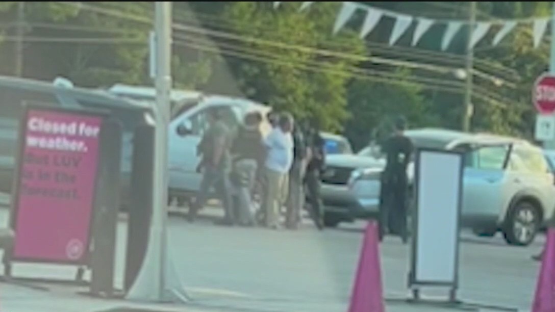 They were there to get their car wash, the ICE arrived