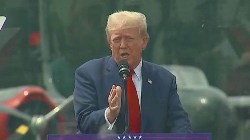 Trump's first outdoor rally since shooting