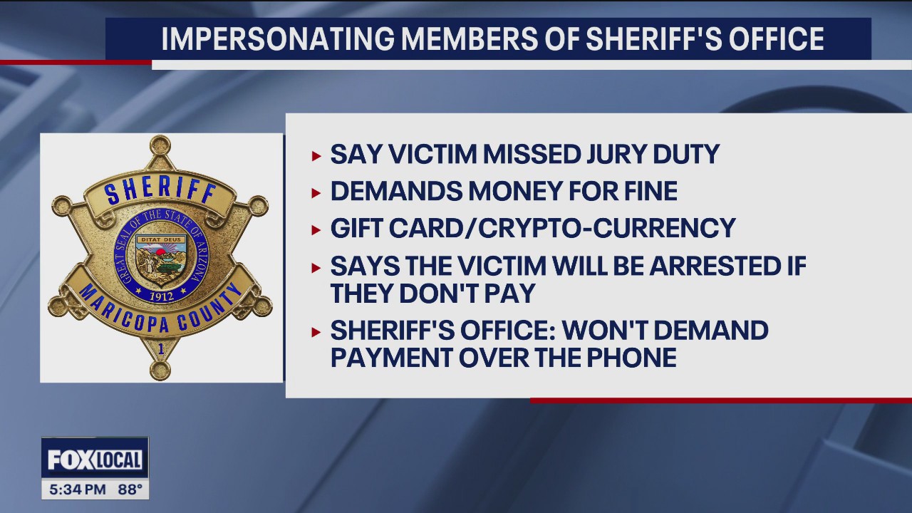 MCSO warns of people impersonating deputies in phone scam