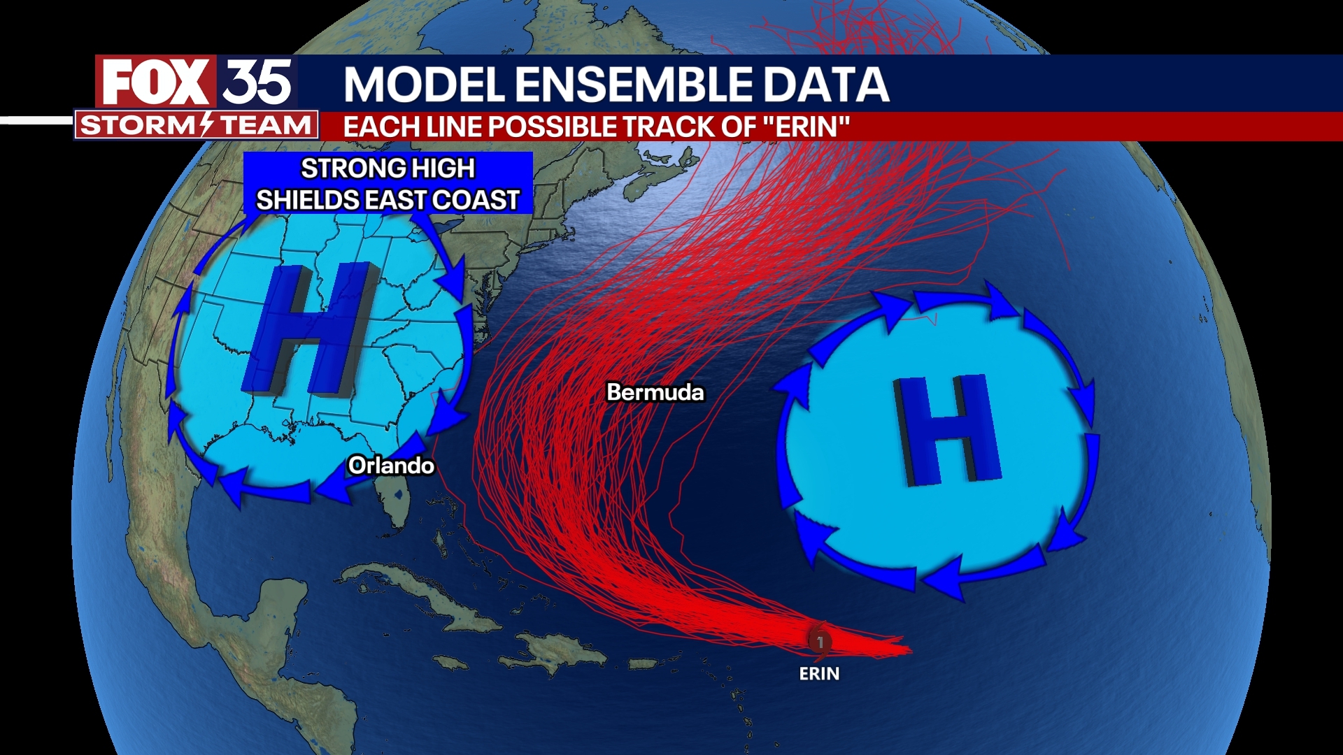 Hurricane Erin strengthens as it heads toward Florida