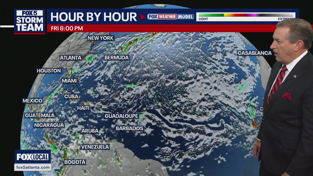 Friday evening forecast