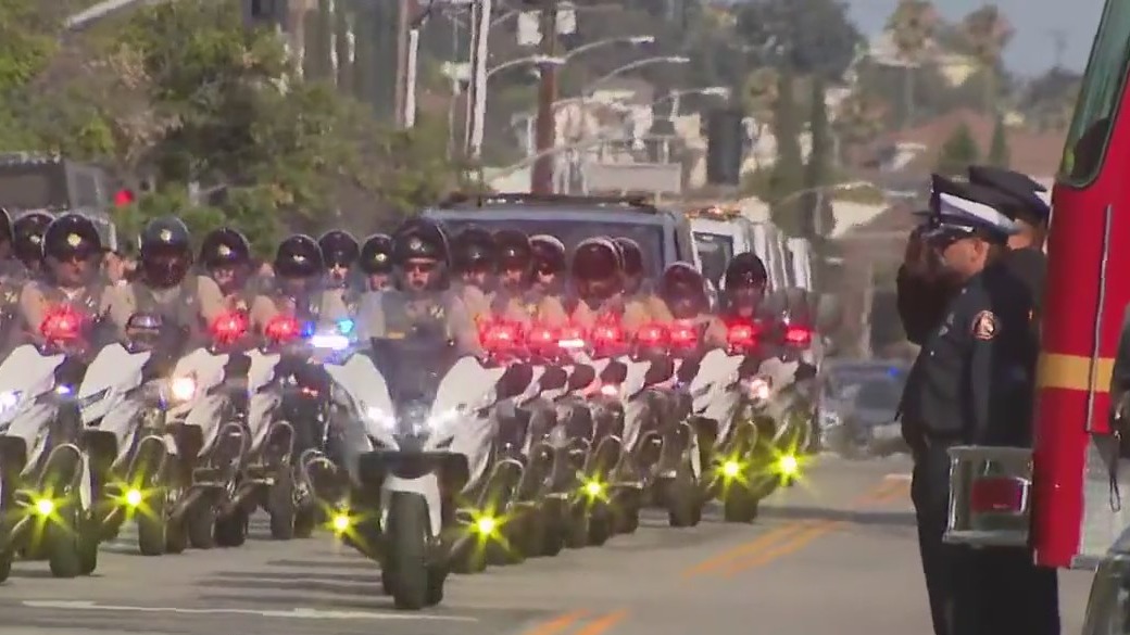 Procession for 3 fallen LASD deputies