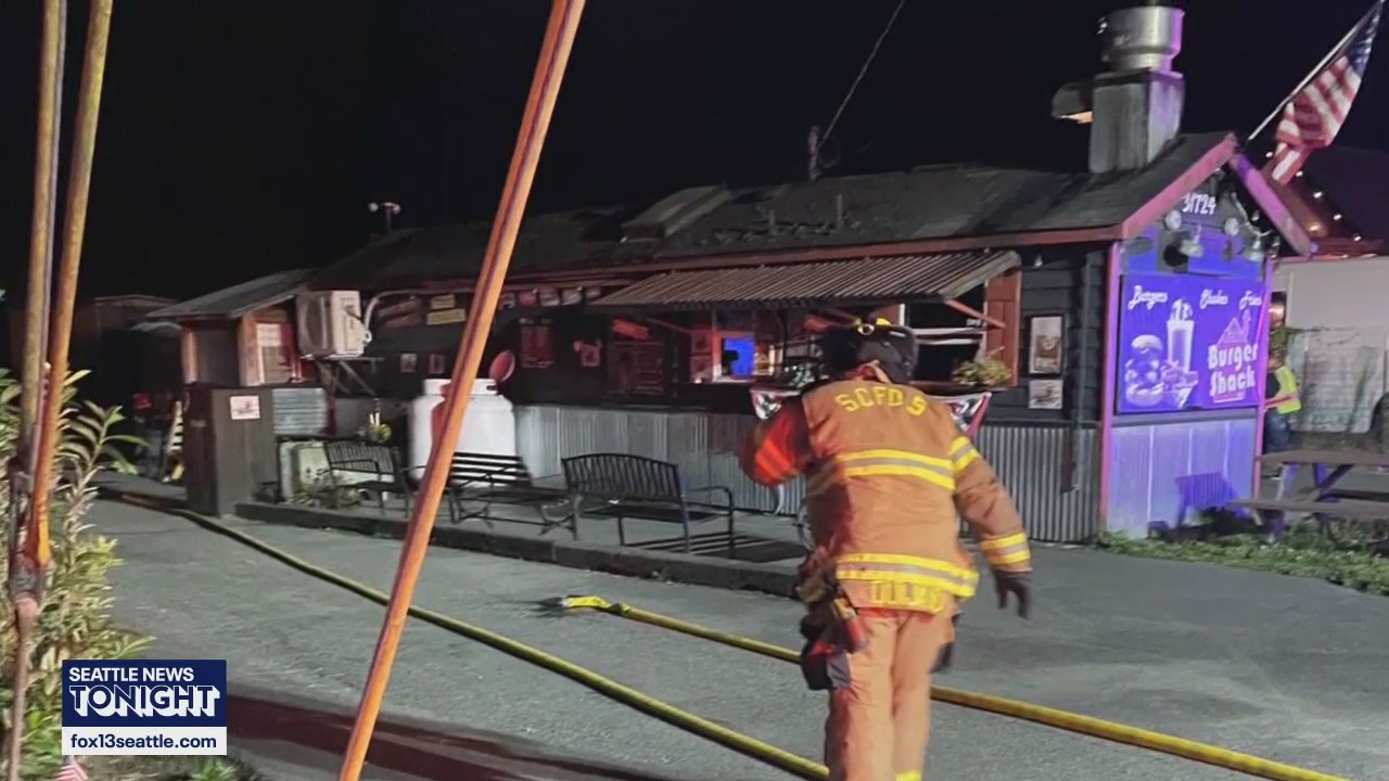 Vick's Burger Shack destroyed by fire in Sultan, WA