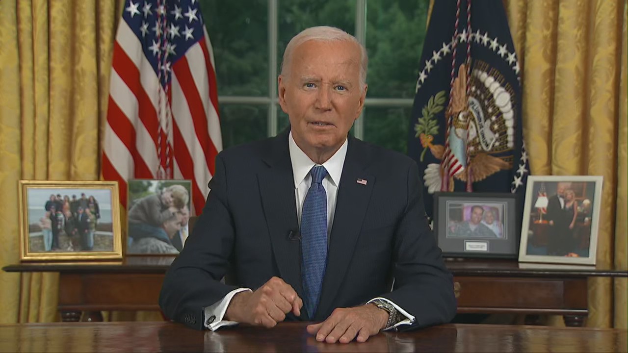 Biden delivers first address since dropping out