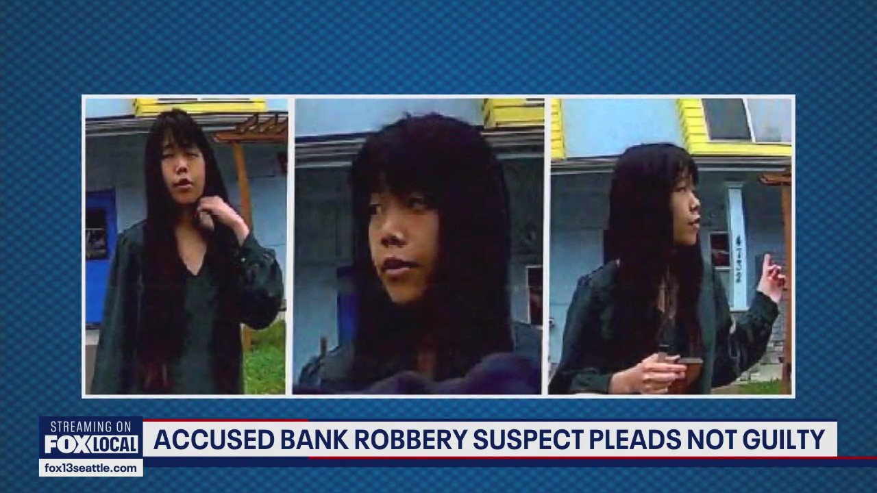 Bank robbery suspect pleads not guilty