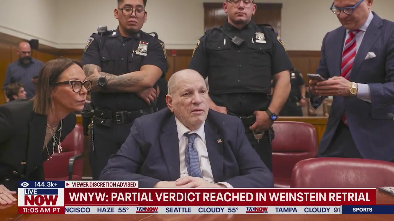 Partial verdict reached in Harvey Weinstein's NY sex crimes retrial