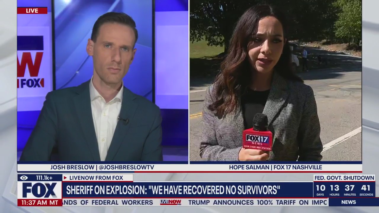 Sheriff: "No survivors" in Tennessee facility blast