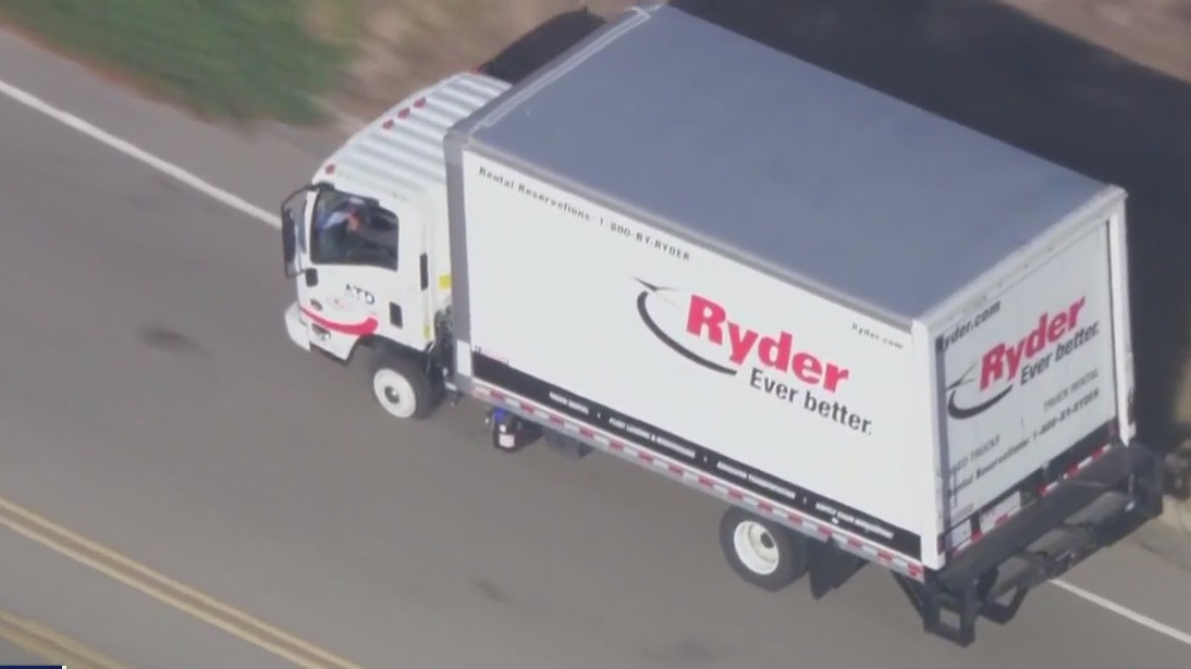 Cops pursue driver in suspected stolen van