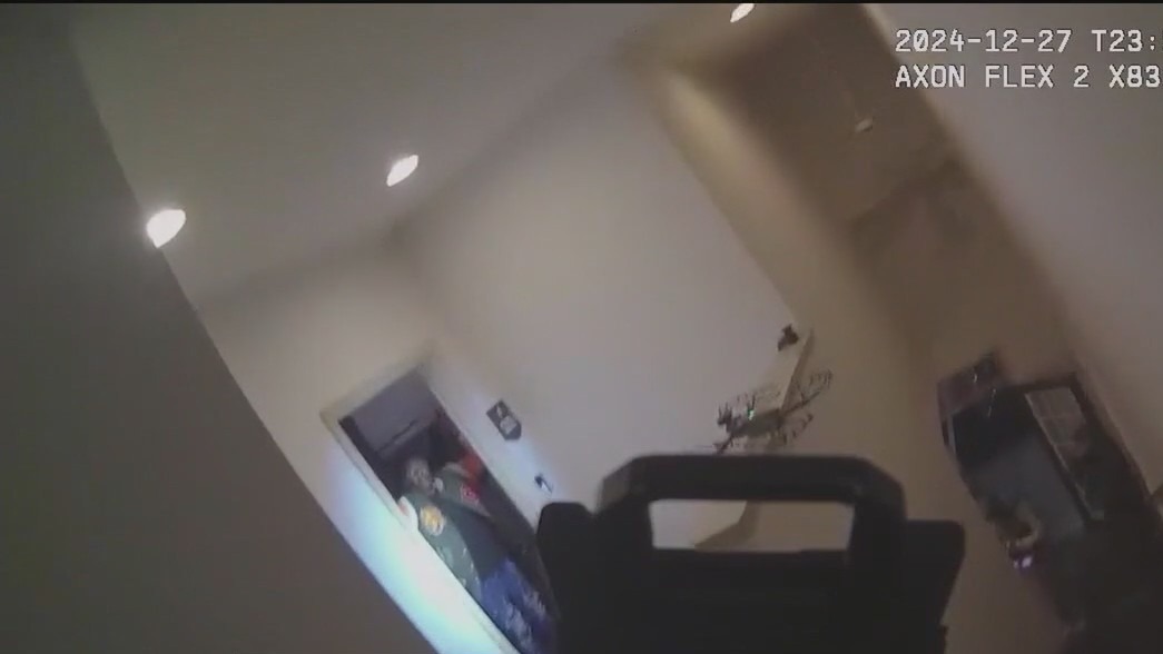 Murder suspect's arrest caught on camera