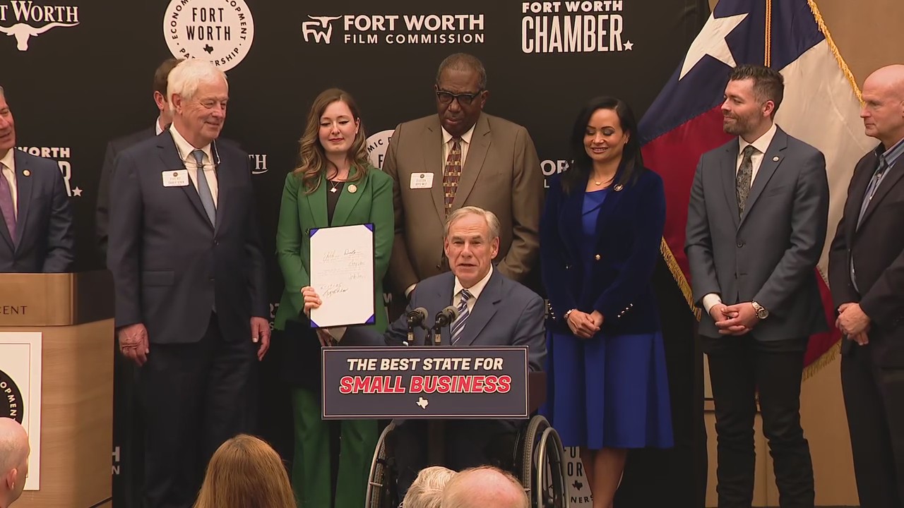 Gov. Abbott signs bills, talks Texas business