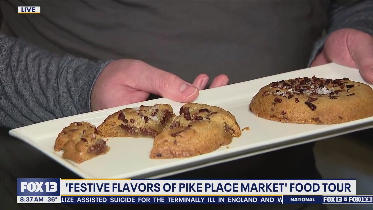 Checking out 'Festive Flavors of Pike Place Market' food tour