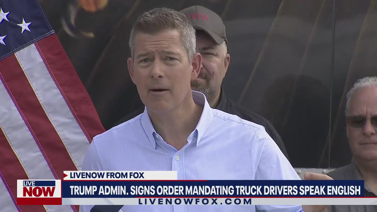 Trump mandates "English-speaking" truck drivers