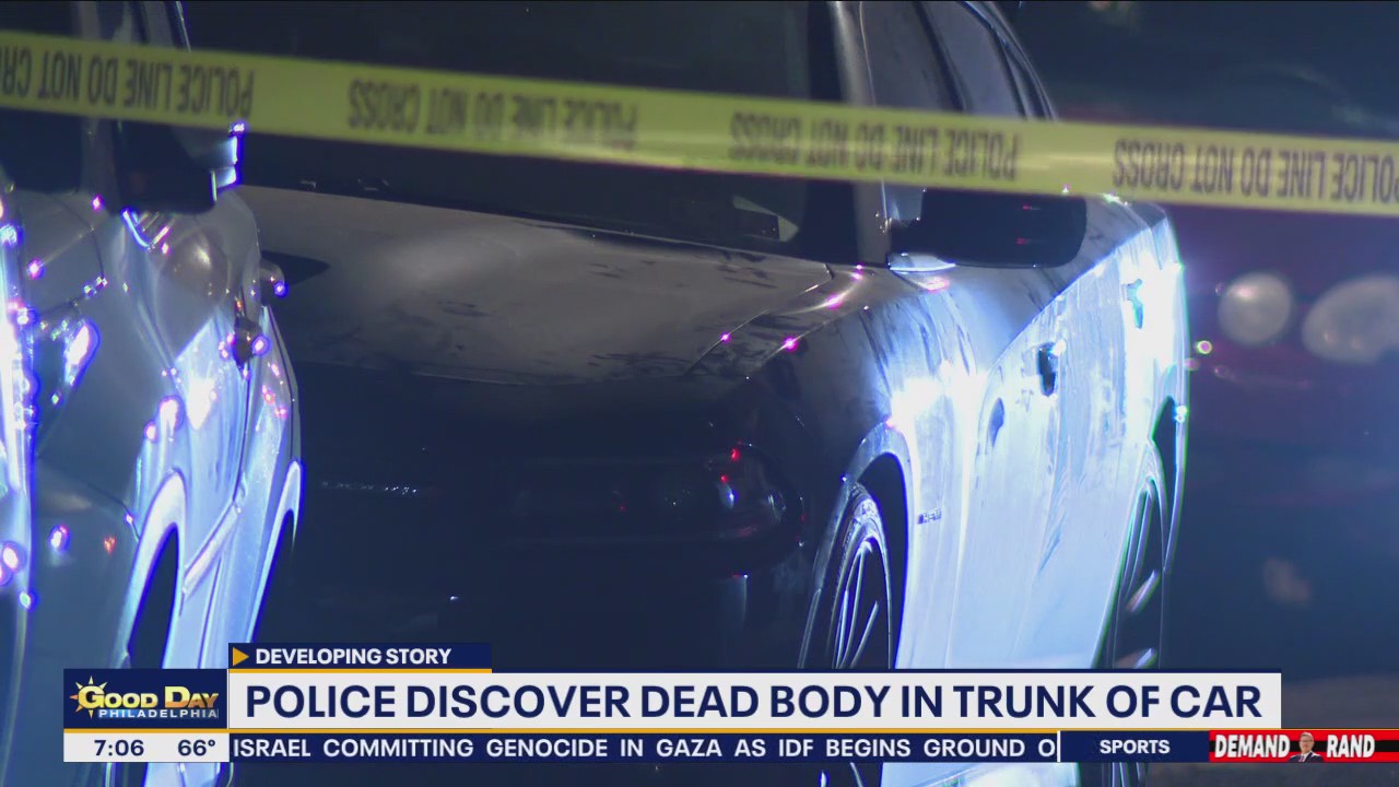 Decomposing body found in trunk of stolen car in Philadelphia