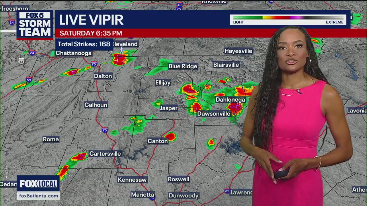 Saturday evening weather forecast