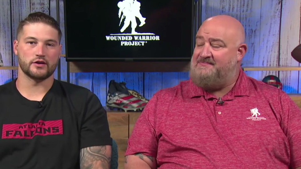 Atlanta Falcons' Morgan Fox and dad talk mental health