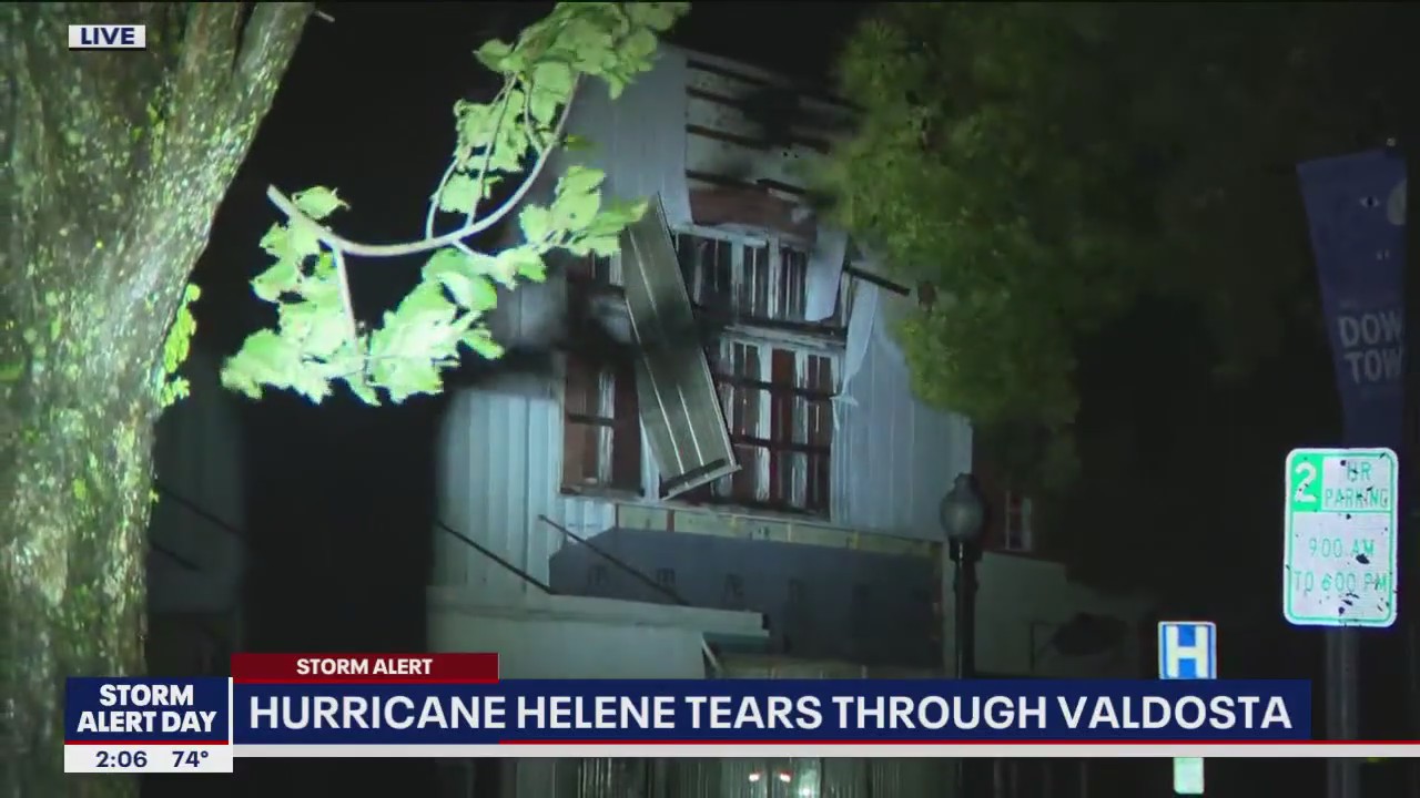 Helene tears through Valdosta