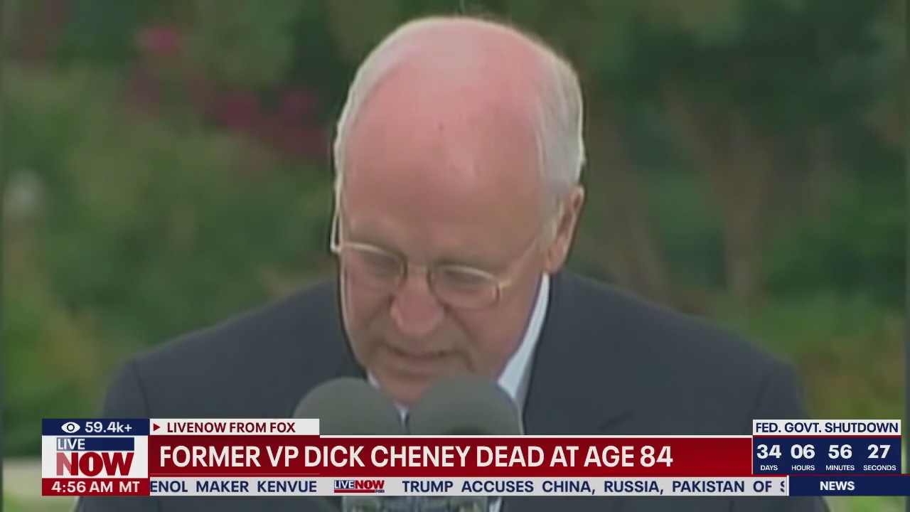 Former VP Dick Cheney dead at 84
