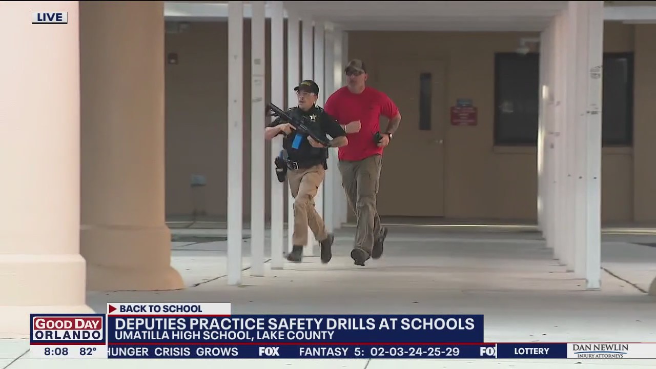 Lake County deputies practice safety drill at schools