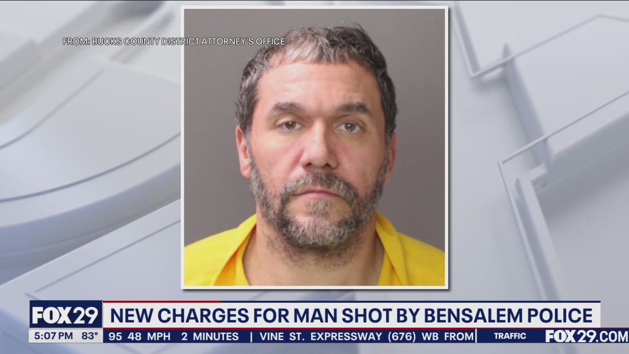 New charges for man shot by Bensalem Police