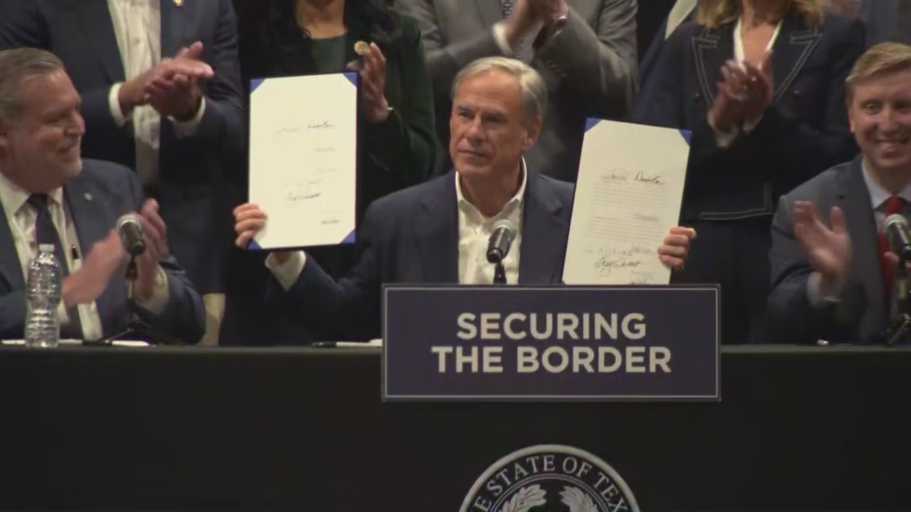 Abbott signs border security bills in Fort Worth | FULL
