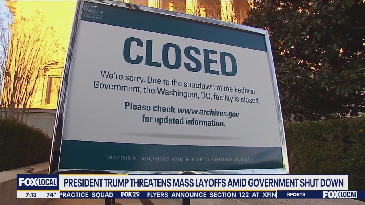 Trump threatens mass layoffs amid government shutdown