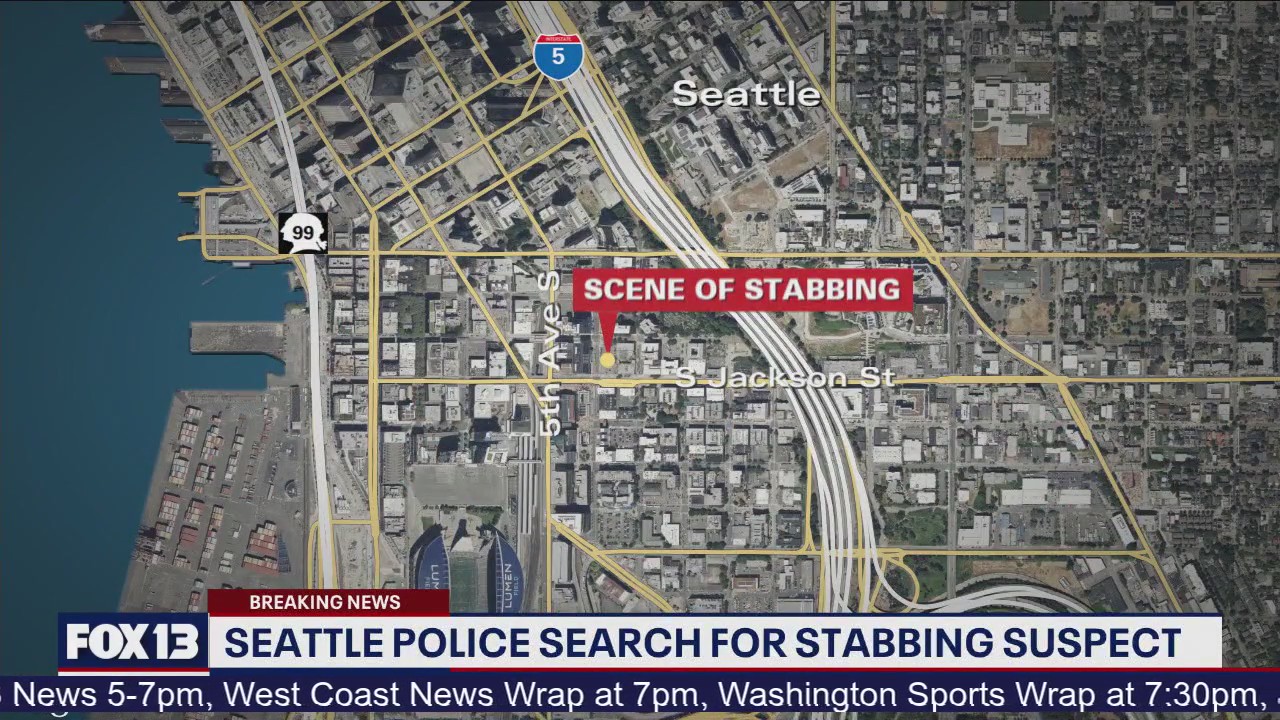 Man stabbed near downtown Seattle, suspect on the loose