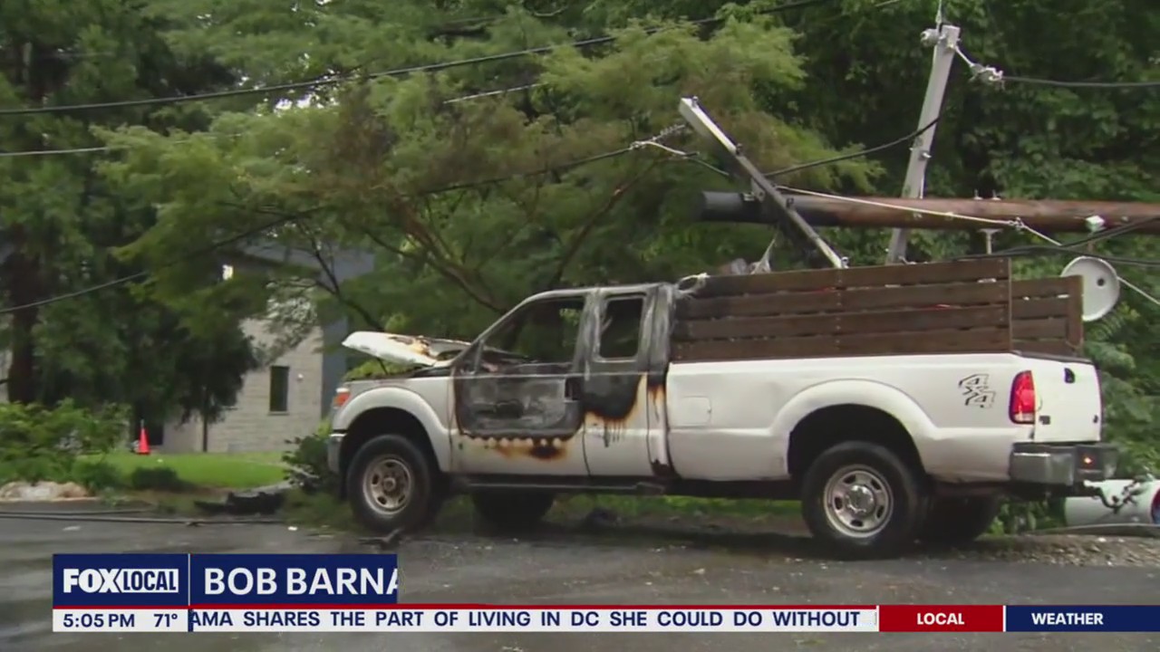 Trees down across Maryland amid severe storms