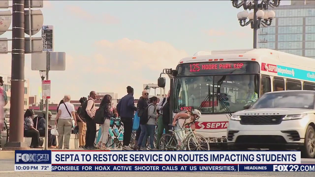 SEPTA to restore service on routes impacting students