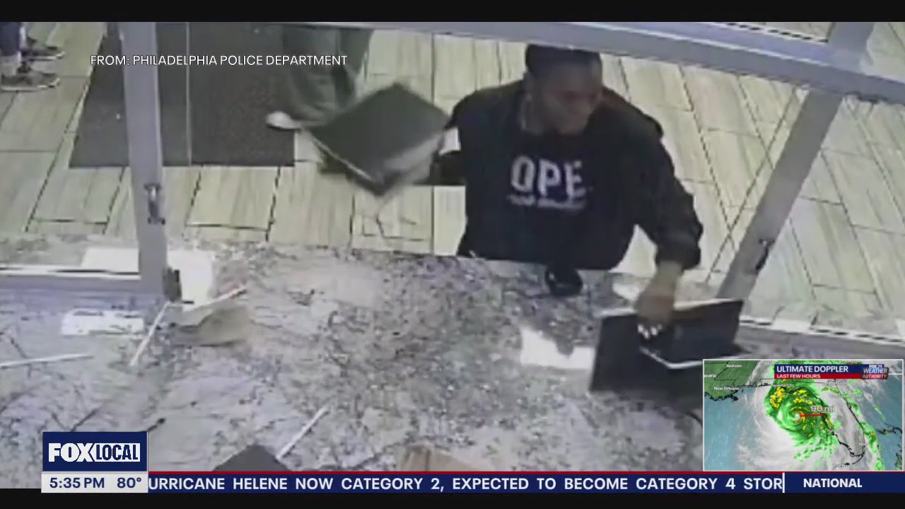 Woman enraged on rampage in Philly chicken shop