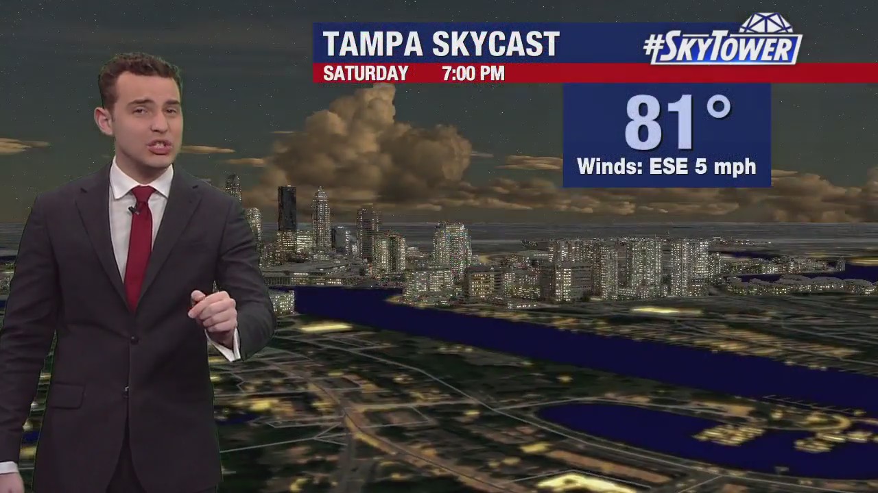 Tampa weather | Cooler temps on Saturday evening