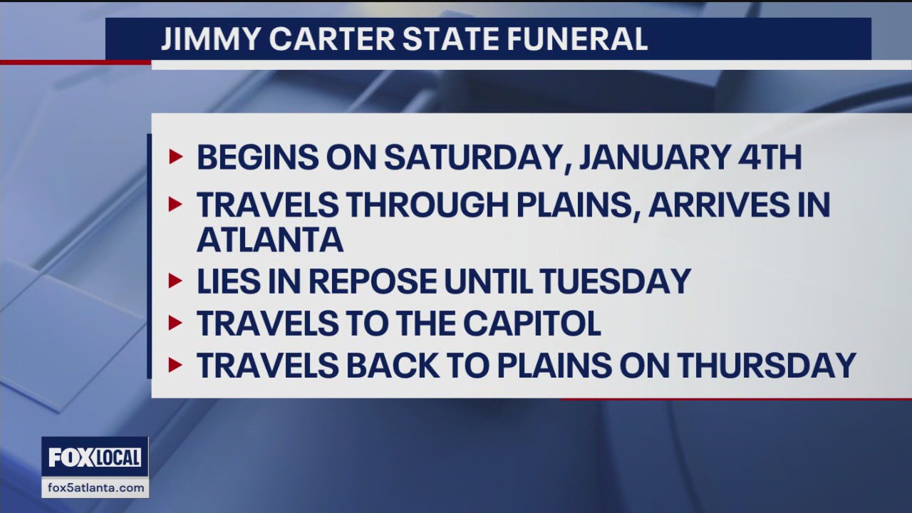 Jimmy Carter official funeral plan, ceremonies
