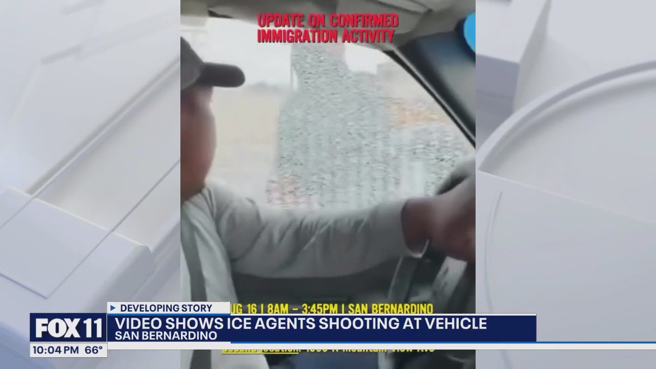 ICE agent shoots at car in San Bernardino | FOX 11 Los Angeles