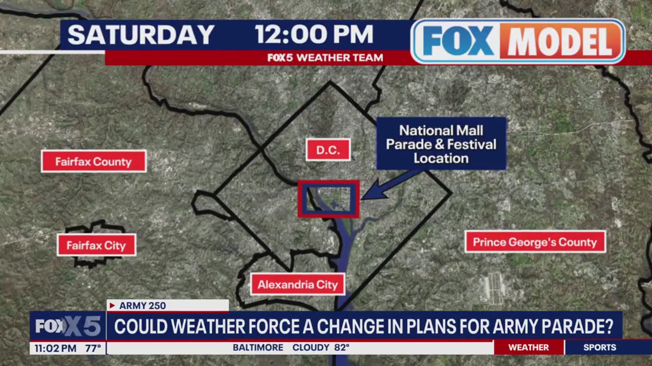 Bad weather could impact Army 250 parade on Saturday