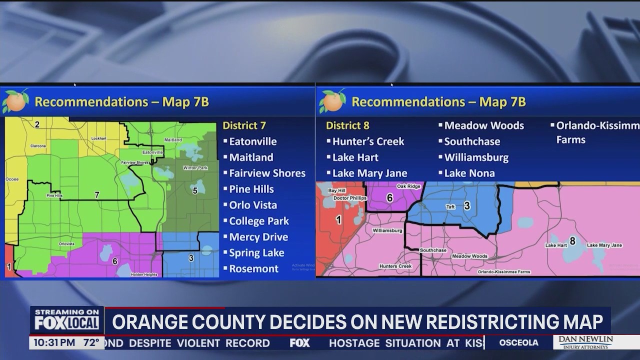 Orange County decides on new redistricting map
