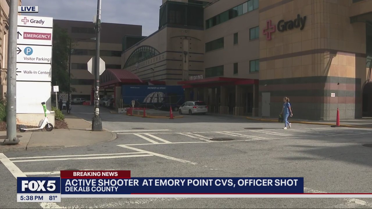 1 officer transported to Emory Hospital following shooting near Emory University Atlanta campus