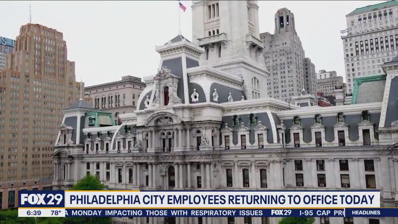 Philadelphia city employees return to office Monday