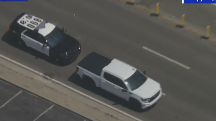 Police pursuit of stolen car