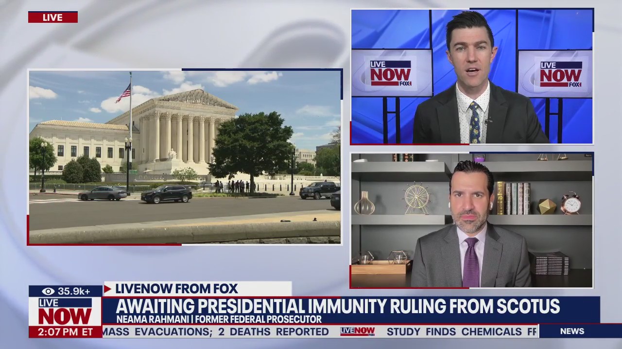 Awaiting presidential immunity ruling from SCOTUS