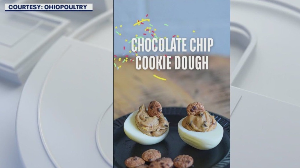Chocolate Chip Cookie Dough Deviled Eggs