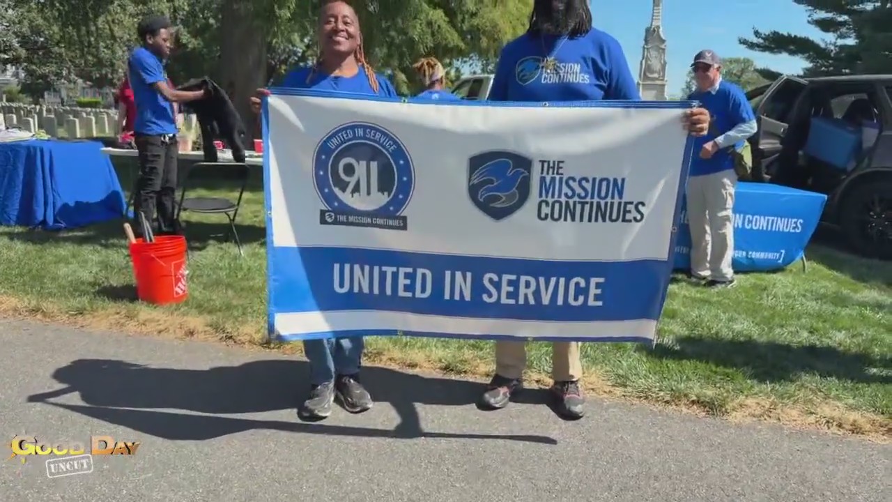 Good Day Uncut: Philadelphia National Cemetery Clean up