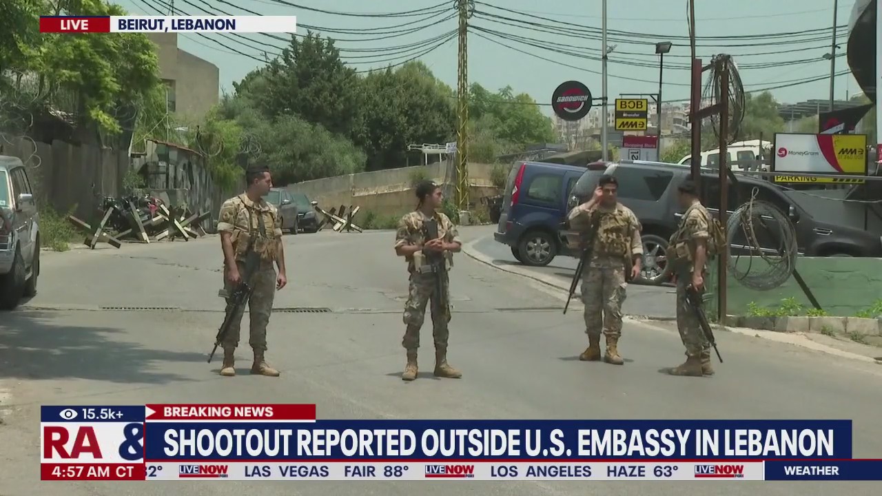 Shootout outside US Embassy in Lebanon